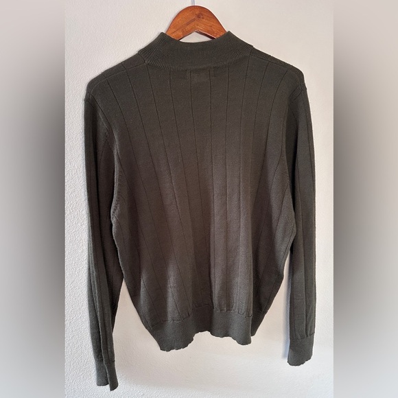 Harve Benard Sport vintage classic dark gray brown green sweater size XL - Picture 4 of 4